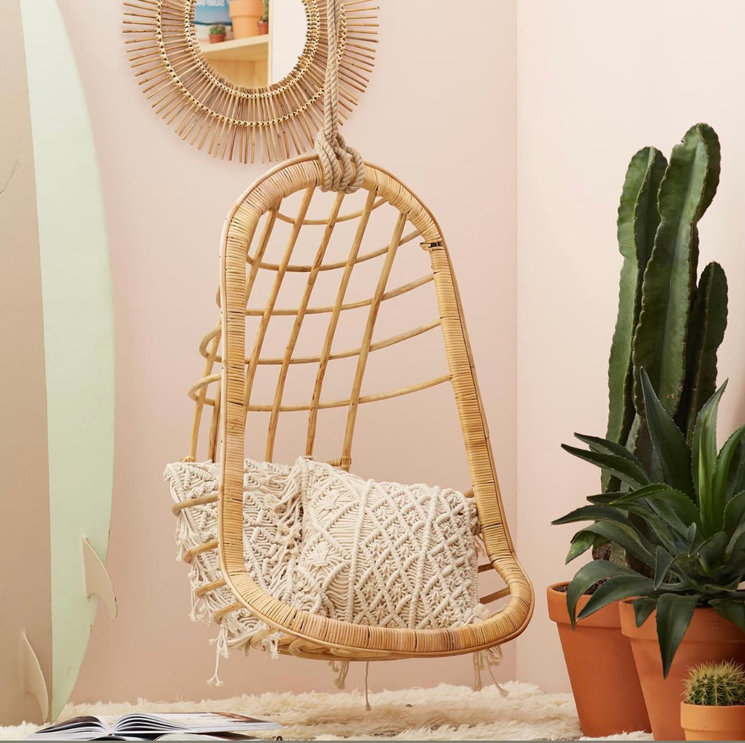 Two’s Company HANGING RATTAN CHAIR