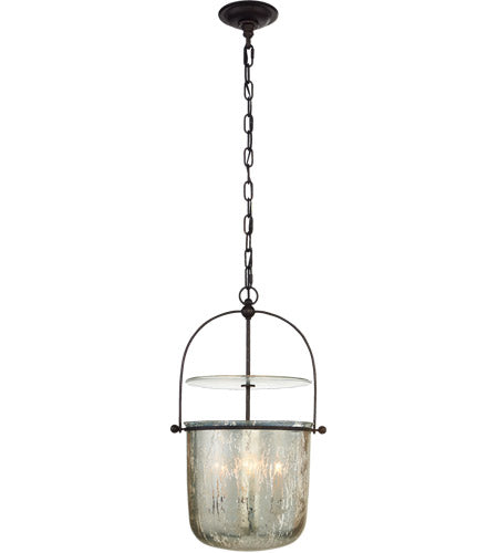 Aged Iron Bell Lantern Ceiling Light, Small