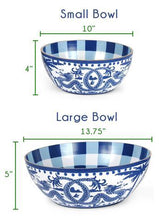 Load image into Gallery viewer, JAYE'S STUDIO GARDEN PARTY ENAMELED BOWL - LARGE