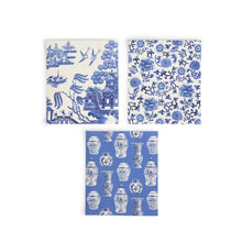 Load image into Gallery viewer, Two's Company Blue Willow Multipurpose Kitchen Cloth Set of 3