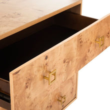 Load image into Gallery viewer, 3 Drawer Burl-Wood Chest
