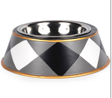 Load image into Gallery viewer, Jayes Studio Buffalo Plaid Pet Bowl Large