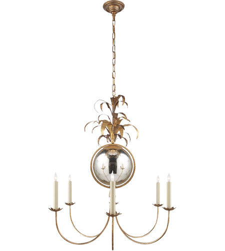 Gilded Iron Chandelier Ceiling Light