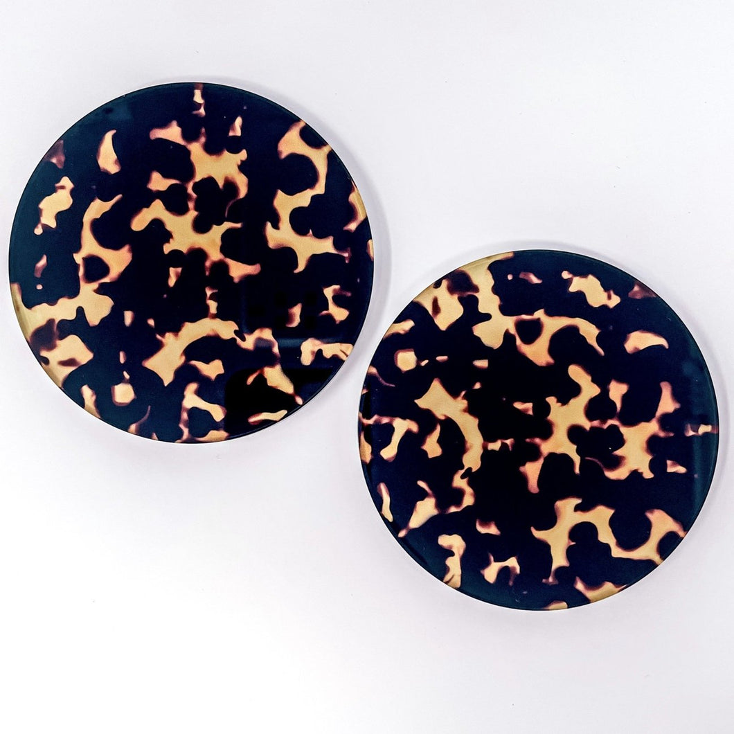Tortoise Print Coasters