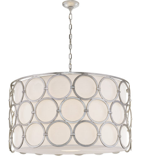 Burnished Silver Leaf Pendant Ceiling Light