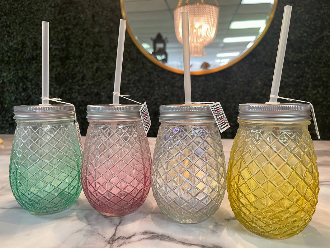 Pineapple Cocktail Drinking Glasses