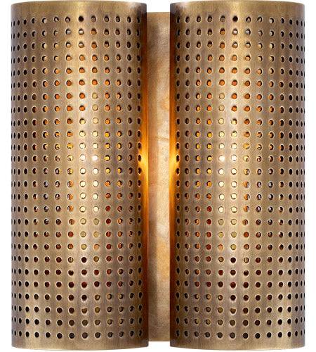 Antique-Burnished Brass Sconce Wall Light