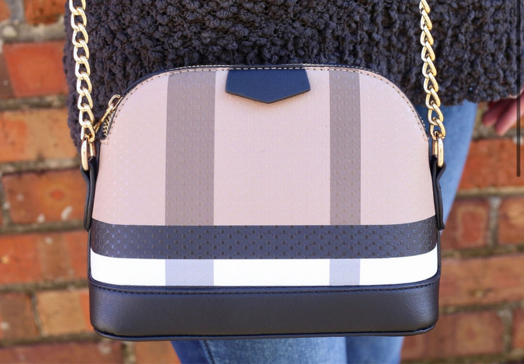 Black Plaid Cross body