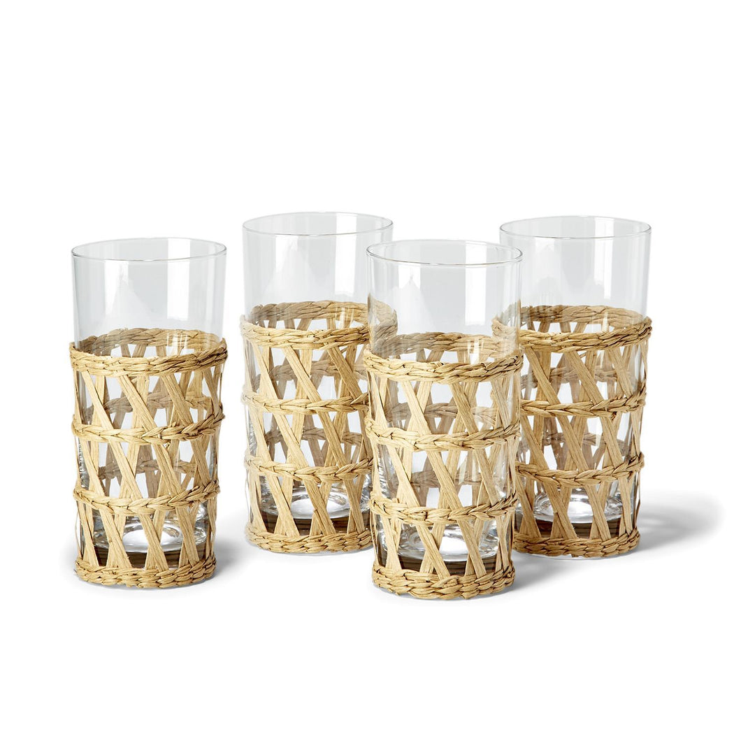 Set of 4 Lattice Drinking Glasses