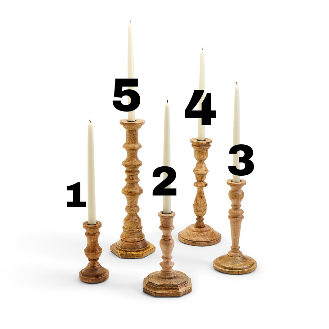 Wooden Candlesticks