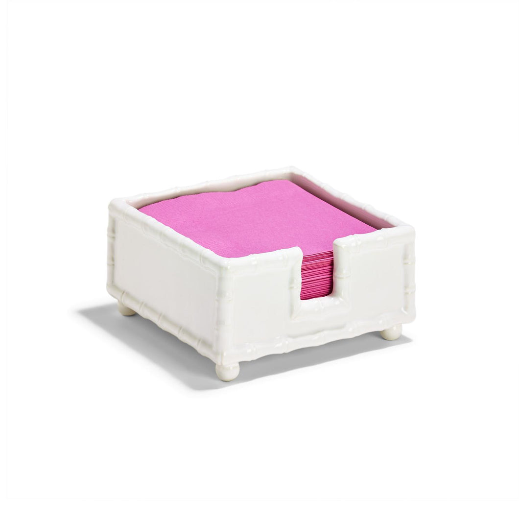 TWO'S COMPANY Hampton Faux Bamboo Napkin Holder
