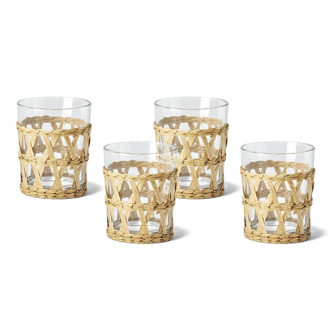 Set of 4 Lattice Drinking Glasses Small