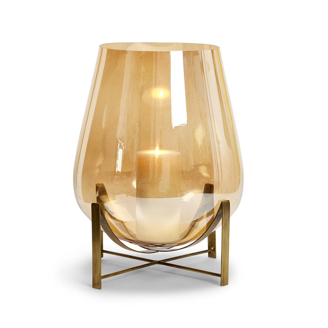 Nova Luce Glass Jar/Candle Holder on Stand