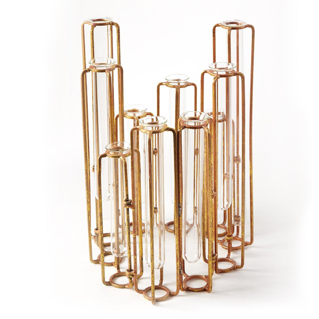 TWO'S COMPANY Hinged Flower Vases