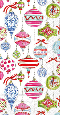 MERRY VINTAGE ORNAMENT GUEST NAPKINS